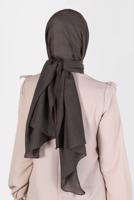 Tesettür giyim KAHVE ALVİNA KAR İPLİĞİ ŞAL T 8125