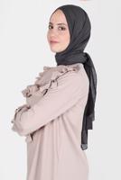 Tesettür giyim GRİ ALVİNA KAR İPLİĞİ ŞAL T 8125