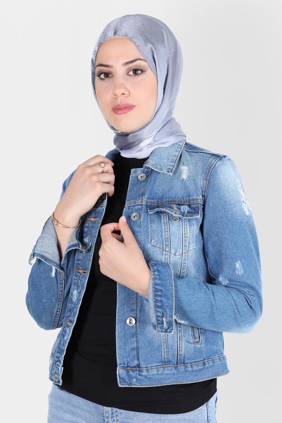 Tesettür giyim GÜMÜŞ ALVİNA JANJANLI DEGRADE ŞAL 8129 