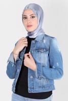 Tesettür giyim GÜMÜŞ ALVİNA JANJANLI DEGRADE ŞAL 8129 