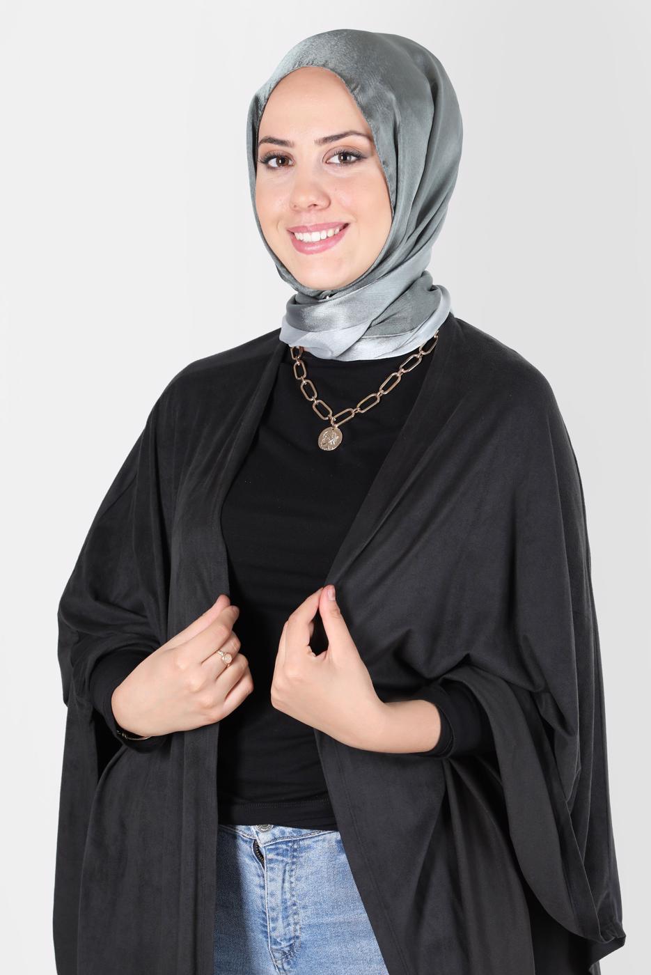 Tesettür giyim HAKİ ALVİNA JANJANLI DEGRADE ŞAL 8129 