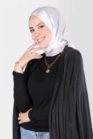 Tesettür giyim BEJ ALVİNA JANJANLI DEGRADE ŞAL 8129 
