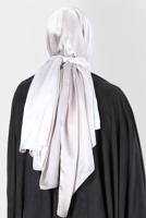 Tesettür giyim BEJ ALVİNA JANJANLI DEGRADE ŞAL 8129 