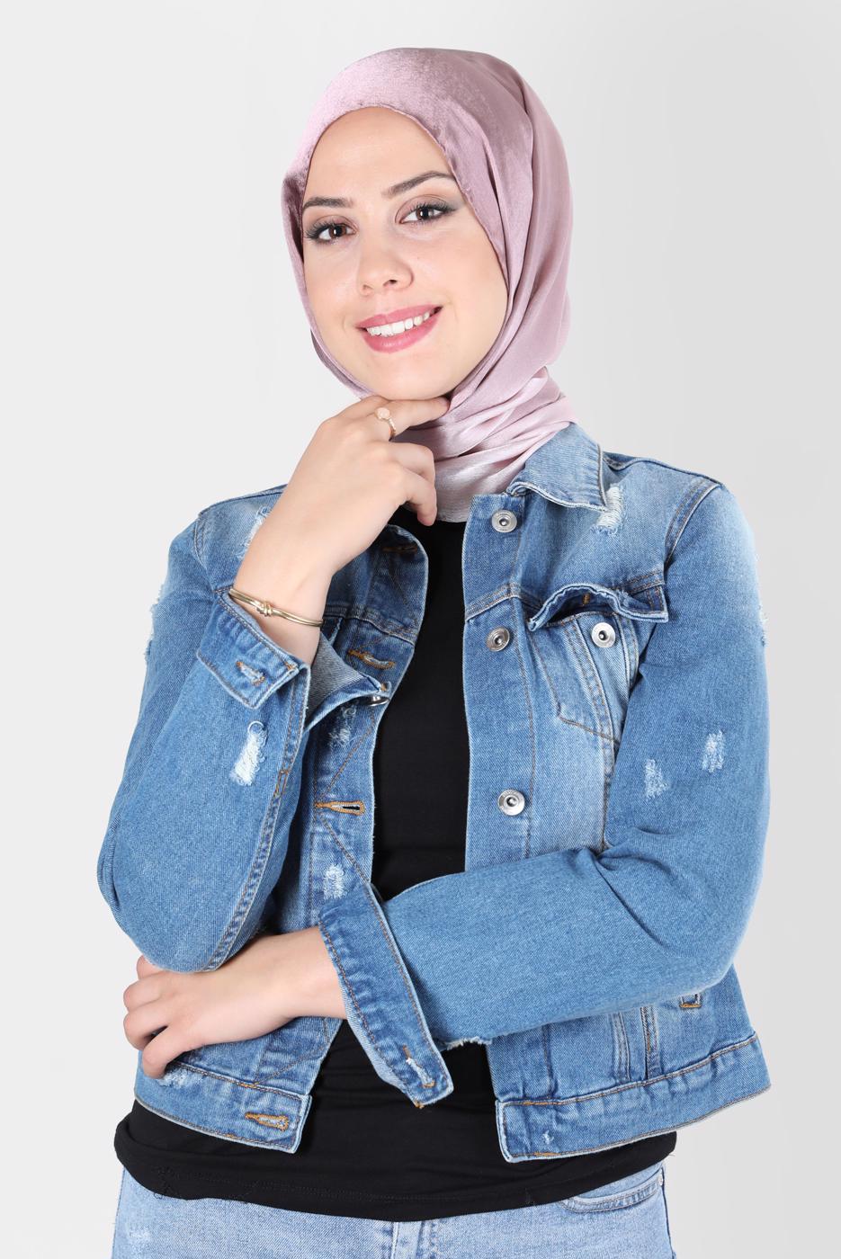 Tesettür giyim PUDRA ALVİNA JANJANLI DEGRADE ŞAL 8129 