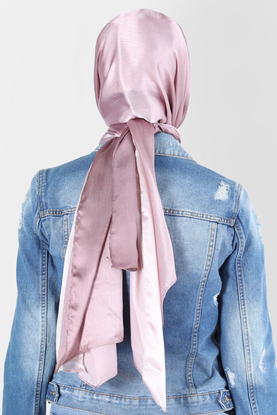 Tesettür giyim PUDRA ALVİNA JANJANLI DEGRADE ŞAL 8129 