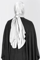 Tesettür giyim GÜMÜŞ ALVİNA JANJANLI DEGRADE ŞAL 8129 