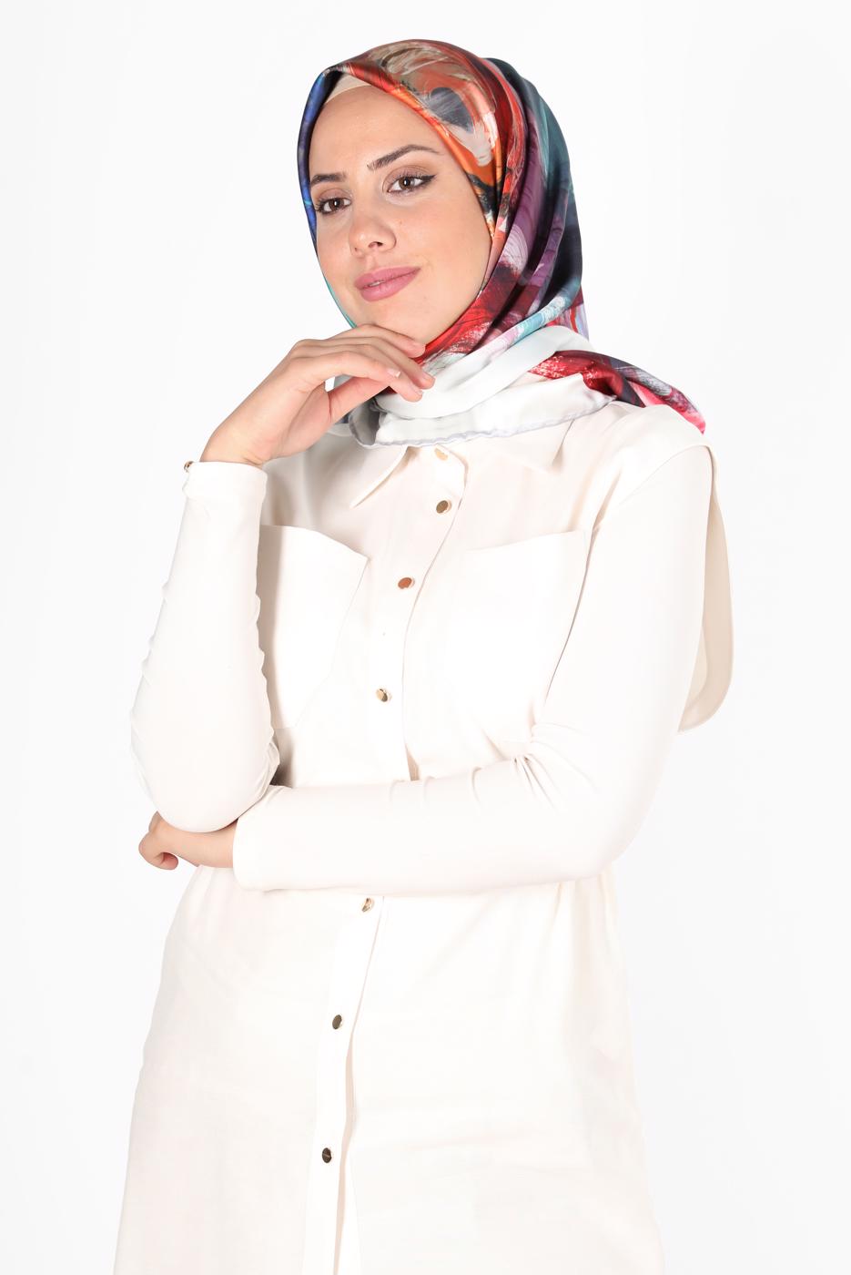 Hijab clothing SILVER ALVİNA SCARF 8119 