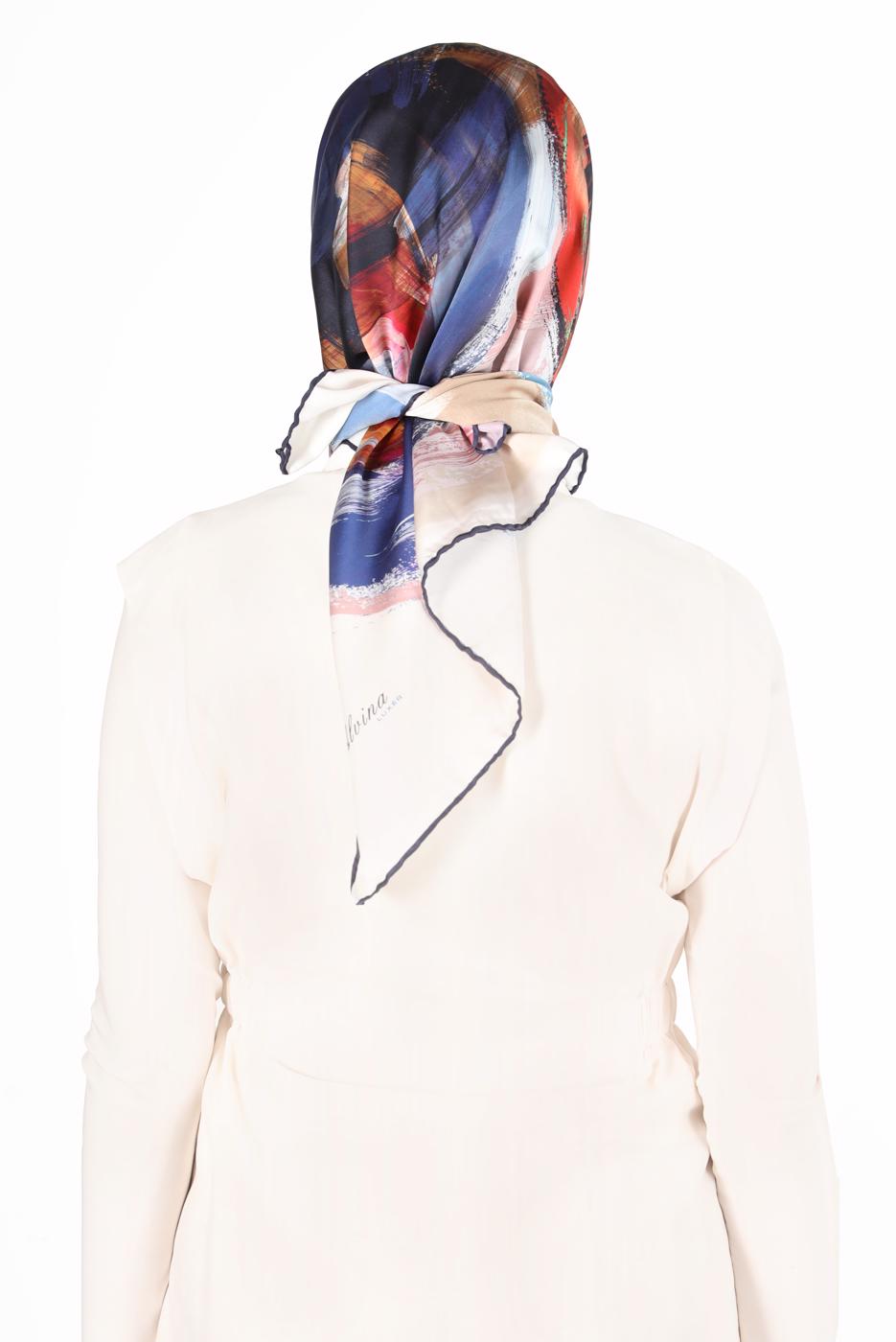 Hijab clothing NAVY BLUE ALVİNA SCARF 8119 