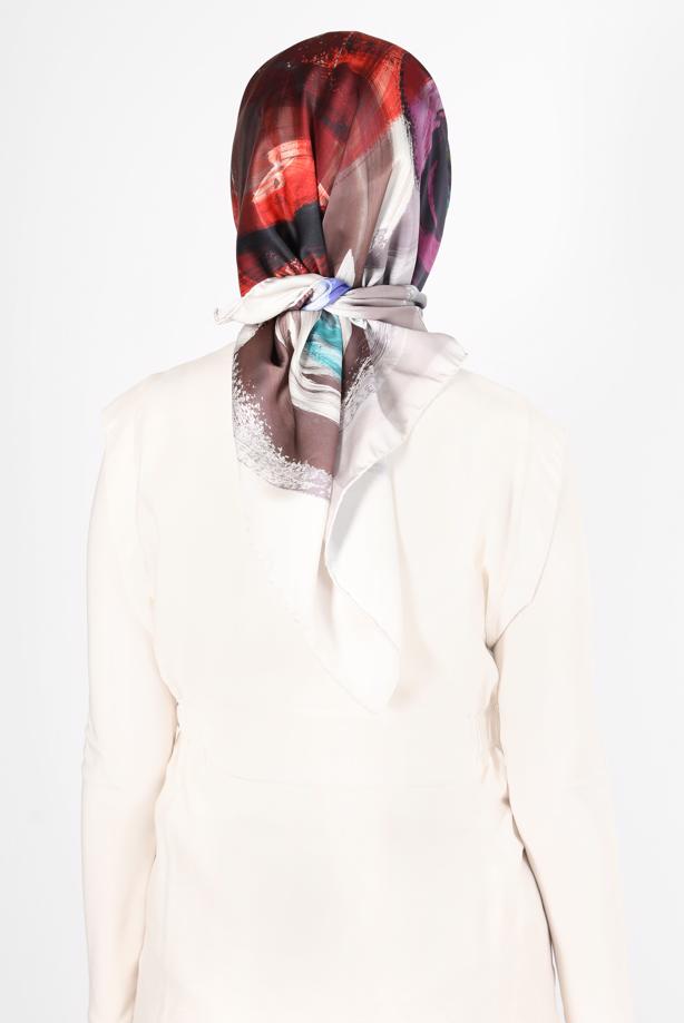 Tesettür giyim  ALVİNA DİJİTAL SURA EŞARP 8119  - TRENDTESETTÜR