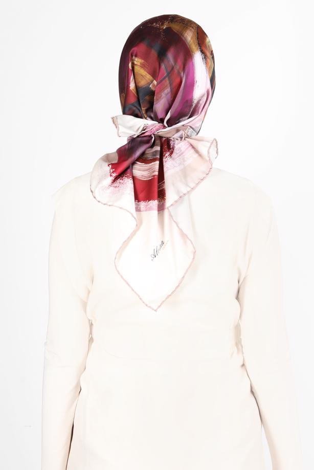 Tesettür giyim  ALVİNA DİJİTAL SURA EŞARP 8119  - TRENDTESETTÜR