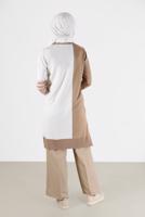 Hijab clothing BEIGE ALVİNA WIDE CUT TROUSERS 70288 